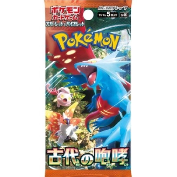Thẻ bài Pokemon TCG SV4K Ancient Roar Booster Pack Tiếng Nhật chính hãng