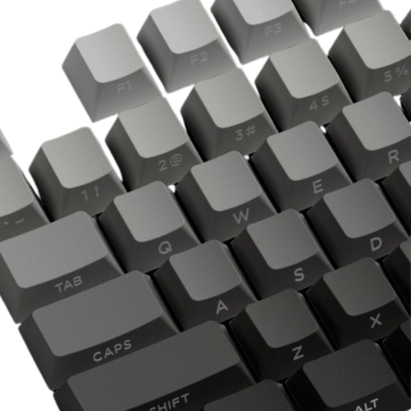 Bộ Keycap bàn phím cơ Veekos Black Gradient PBT Double-Shot / Cherry profile / 135 nút thiết kế đen huyền bí