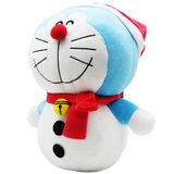  Thú bông Doraemon Giáng Sinh người tuyết 23cm 