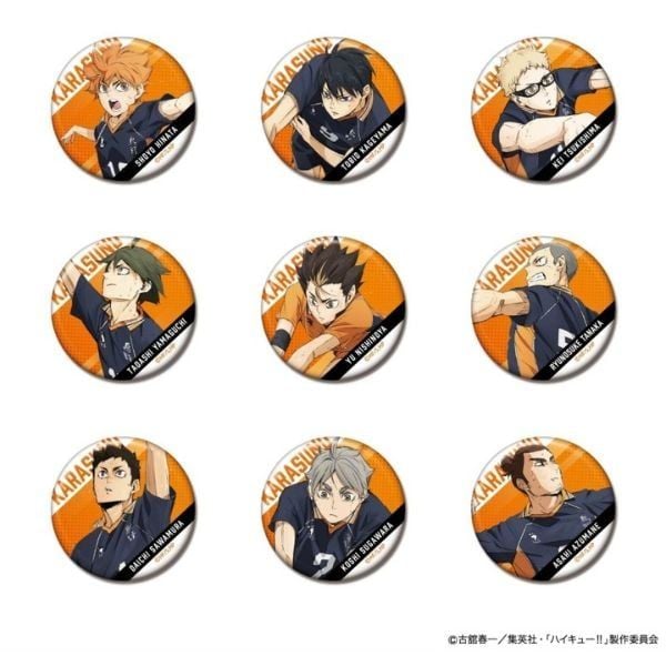 Túi Mù Huy Hiệu Nhân Vật Haikyu!! Trường Karasuno Vol. 2 bán tại Nshop
