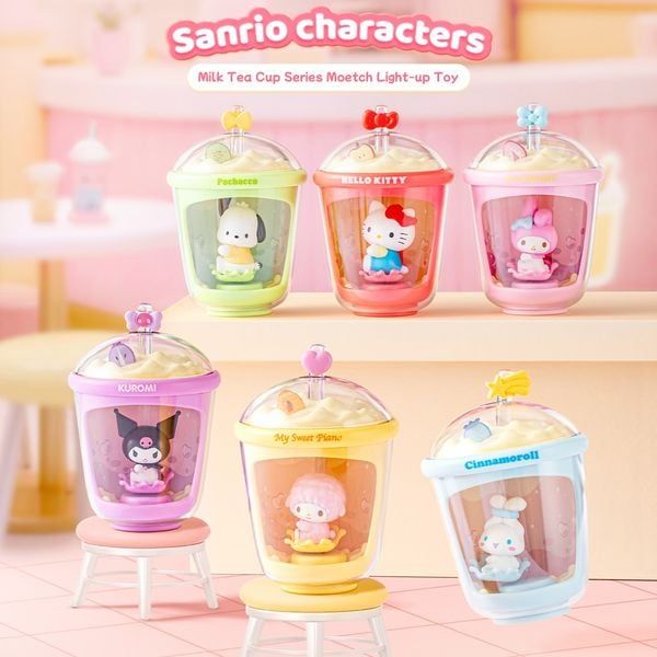  Hộp Mù Sanrio Characters Milk Tea Cup Moetch chuyển động theo ánh sáng - MT20 