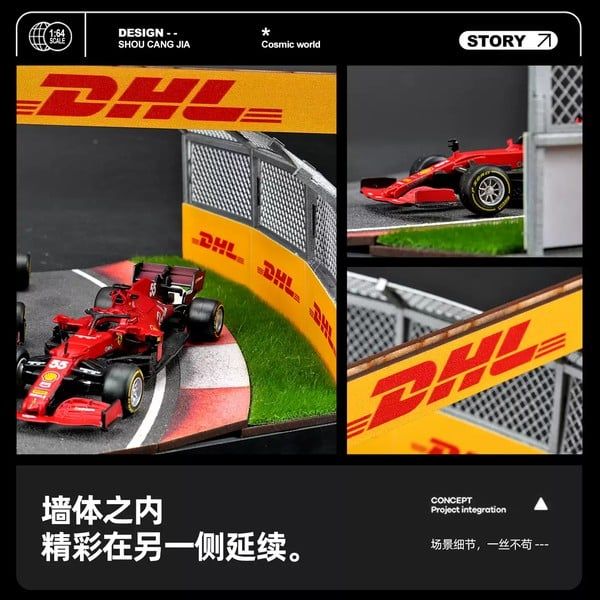  Diorama 1:64 Góc cua đường đua thể thao SCJ82054 