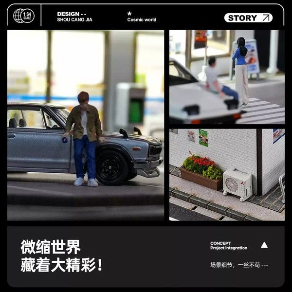  Diorama 1:64 Cửa hàng tiện lợi Lawson cỡ lớn SCJ82045-A 