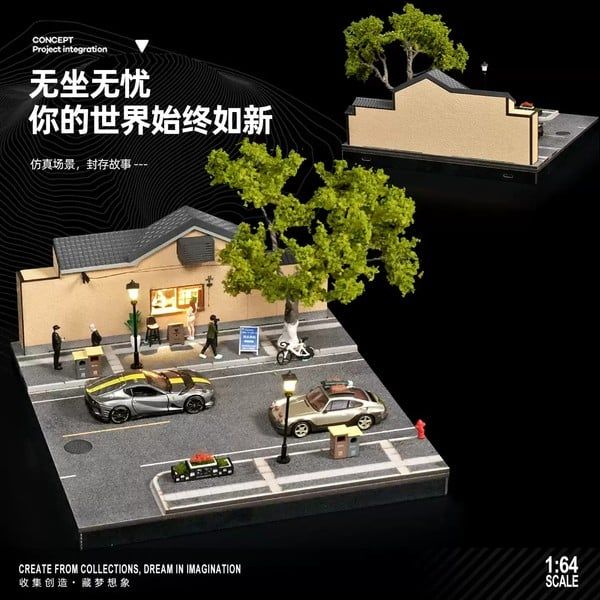  Diorama 1:64 Quán cà phê trên đường Nam Kinh SCJ82051-A 
