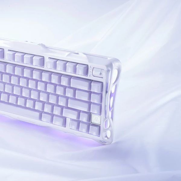  Bàn phím cơ GravaStar Mercury K1 75% Wireless - Special Edition Lavender Purple 