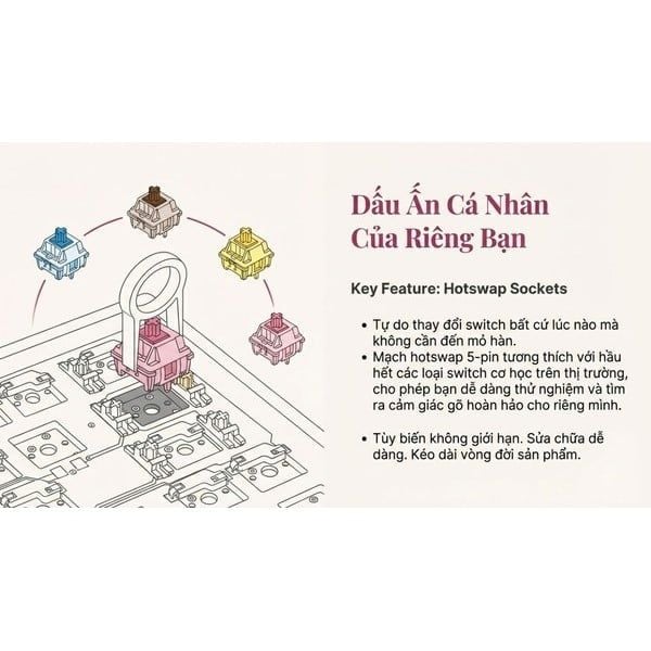  Bàn phím cơ AKKO 5075 V3 Prunus Lannesiana - Akko Piano 