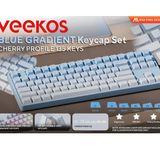  Bộ Keycap bàn phím cơ Veekos Blue Gradient PBT Double-Shot / Cherry profile / 135 nút 