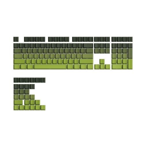 Veekos Forest Gradient PBT Double-Shot / Cherry profile / 135 nút  các ký tự in bên hông tỏa sáng