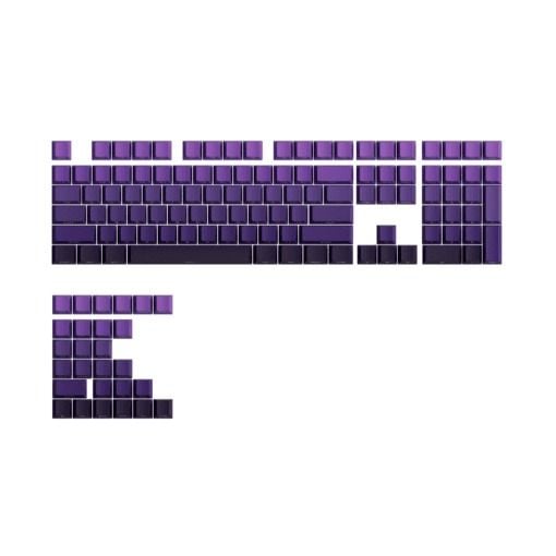 Bộ Keycap bàn phím cơ Veekos Purple Gradient PBT Double-Shot / Cherry profile / 135 nút ký phát sáng ở hông phím