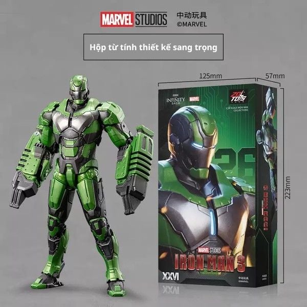  Mô hình trang trí Marvel - Iron Man MK26 - ZD Toys - ZM65 