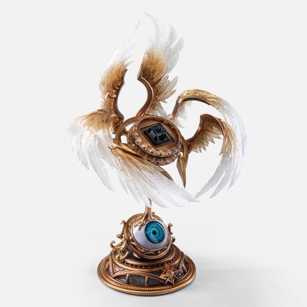  The Celestial Archive Throne Artisan Keycap Holder Dwarf Factory 