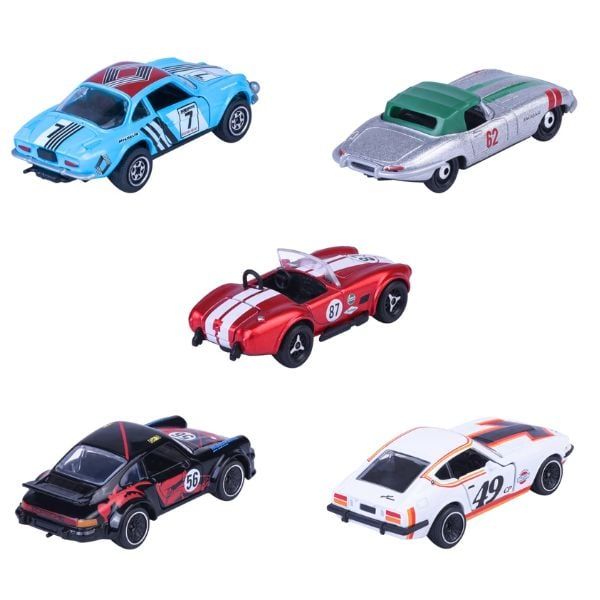  Xe Mô Hình MAJORETTE Vintage Racing 5 Pieces Gift Pack 