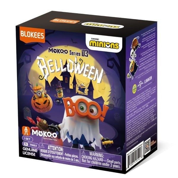 nShop bán Blind box Blokees Minions Mokoo Series 03 Belloween 75663 bản quyền chính hãng