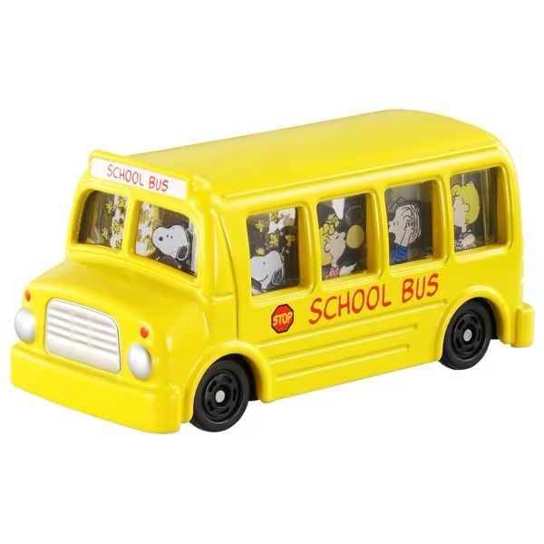 xe mô hình Dream Tomica 154 Snoopy School Bus chính hãng