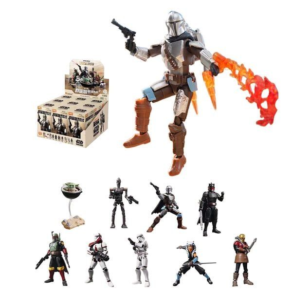  Hộp Mù Blokees Figures Star War Galaxy Version 01 The Mandalorian Blind Box 75841 