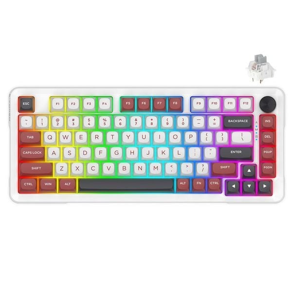 nShop bán bàn phím Gaming E-YOOSO Z82 RGB USB White Red Black - Silverwood Switch giá tốt chất lượng cao