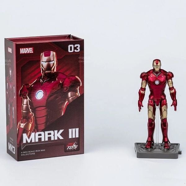  Mô hình Marvel - Iron Man Mark III - 4 Inch - ZD Toys - ZM21 