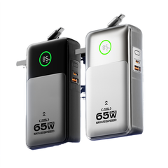 Củ sạc kiêm sạc dự phòng 3-in-1 Movespeed MSP14 | 65W | 20000mAh | Bạc