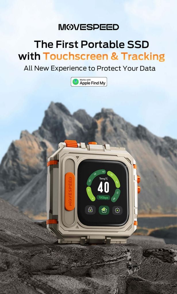 Ổ SSD di động Movespeed GD10 | 1TB | 1050MB/s | Màn hình cảm ứng