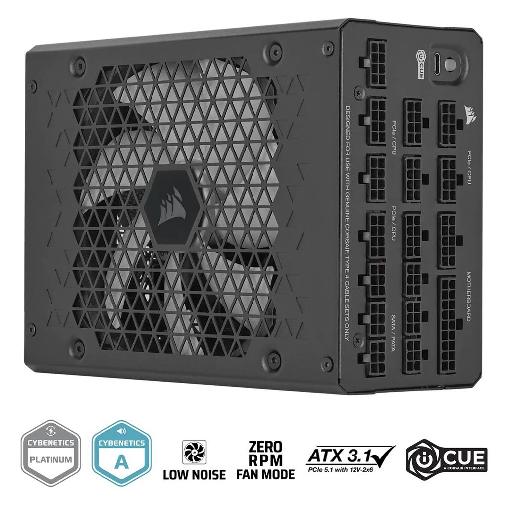 Nguồn máy tính Corsair HX1200i PCIe 5.1 - 80 Plus Platinum - Full Modul CP-9020307-NA