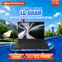 Laptop LG Gram 14Z90U-G.AN55A5 (Ultra 5-325 | 16GB | 512GB | Intel Graphics | 14' WUXGA | Win 11)