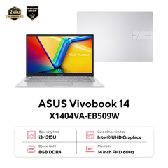 Laptop ASUS VivoBook 14 X1404VA-EB509W (i3-1315U | 8GB | 512GB | Intel UHD | 14' FHD | Win 11)