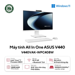 PC ASUS All In One V440VAK-WPC408W (Core 7 240H | 16GB | 512GB | Intel® Graphics | 23.8' FHD | Win 11)