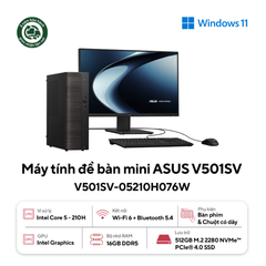 PC ASUS Mini Tower V501SV-05210H076W (Core™ 5 210H | 16GB DDR5 | 512GB SSD |  Intel Graphics | Win 11)
