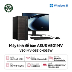PC ASUS Mini Tower V501SV-05210H039W (Core™ 5 210H | 8GB DDR5 | 512GB SSD |  Intel Graphics | Win 11)