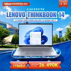 Laptop Lenovo ThinkBook 14 G9 IRL 21UY008TVN (i5-13420H | 16GB | 512GB | Intel UHD | 14' WUXGA | Win 11)
