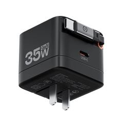 Củ sạc nhanh Movespeed MSA03 35W | Super GaN | Tích hợp Type C | Đen