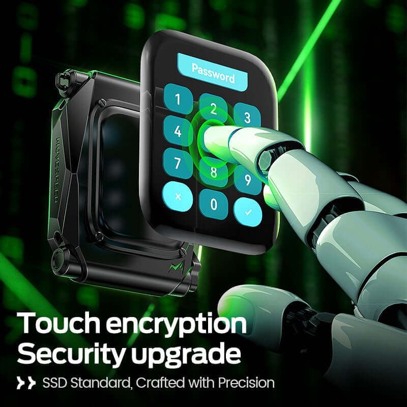 Ổ SSD di động Movespeed ST10 | 1TB | 1050MB/s | Màn hình cảm ứng