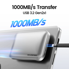 Sạc dự phòng từ tính kết hợp ổ cứng di động Movespeed PD10 | 5000mAh | 512GB | 1000MB/s