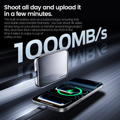 Sạc dự phòng từ tính kết hợp ổ cứng di động Movespeed PD10 | 5000mAh | 512GB | 1000MB/s