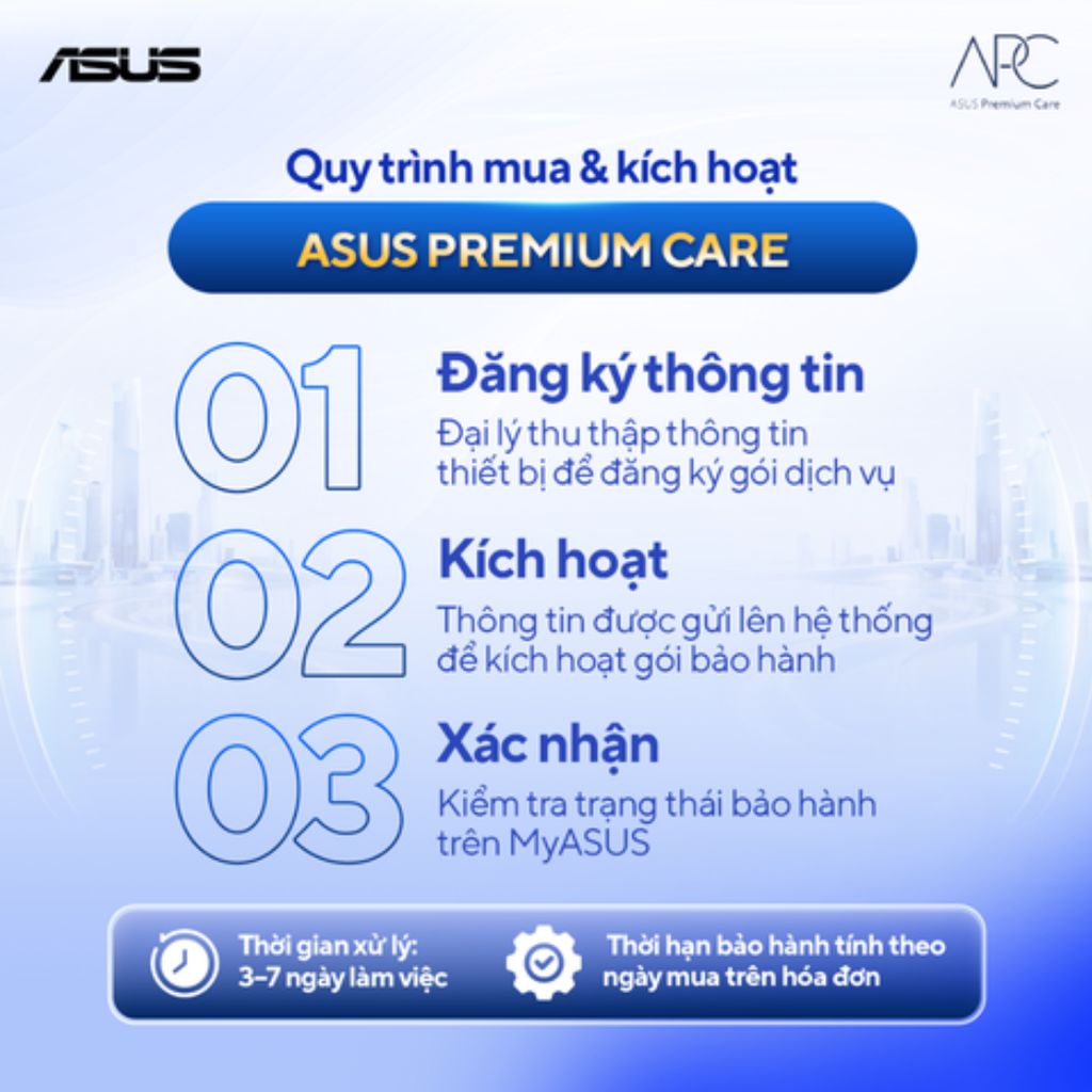 Gói Dịch vụ bảo hành tận nơi từ 2 năm lên 3 năm dành cho AIO ExpertCenter- ASUS Premium Care