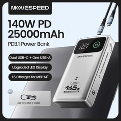 Sạc dự phòng Movespeed M25 PRO | 25000mAh | 145W