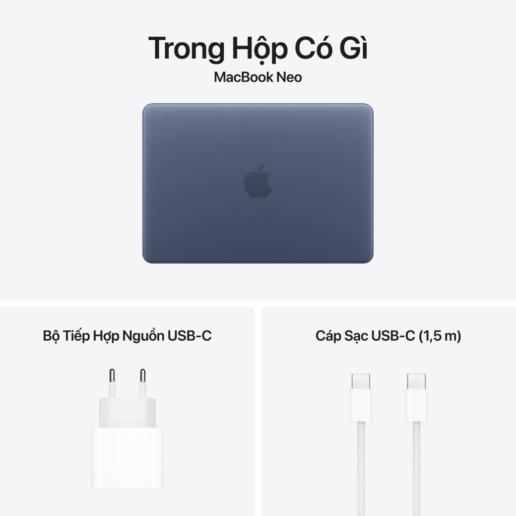 MacBook Neo 13 inch A18 PRO MHFG4SA/A (6 CPU | 5 GPU | 8GB | 512GB | 13 inch | Indigo | Apple Việt Nam)