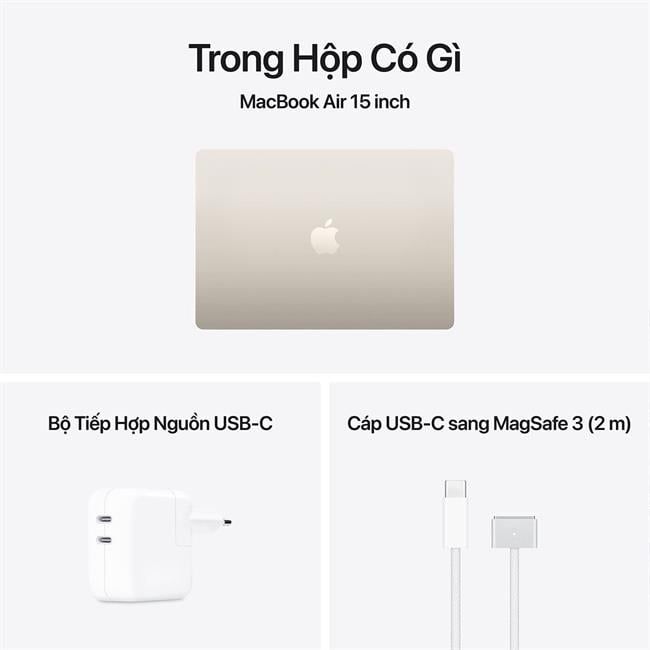 MacBook Air 15 inch M5 (10 CPU | 10 GPU | 16GB | 1TB | 15 inch | Apple Việt Nam)