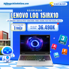 Laptop Lenovo LOQ 15IRX10 83JE01AGVN (i7-13645HX | GeForce RTX™ 5050 8GB | 16GB | 512GB | 15.6' FHD 144Hz | Win 11)