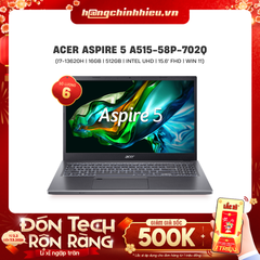 Laptop Acer Aspire 5 A515-58P-702Q (i7-13620H | 16GB | 512GB | Intel UHD | 15.6' FHD | Win 11)