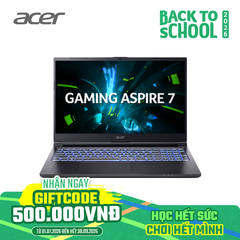 Laptop Gaming Acer Aspire 7 A715-59G-55MD (i5-13420H | GeForce RTX™ 3050 6GB | 16GB | 512GB | 15.6' FHD 144Hz | Win 11)