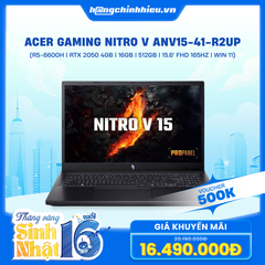 Laptop Acer Gaming Nitro V ANV15-41-R2UP (R5-6600H | GeForce RTX™ 2050 4GB | 16GB | 512GB | 15.6' FHD 165Hz | Win 11)
