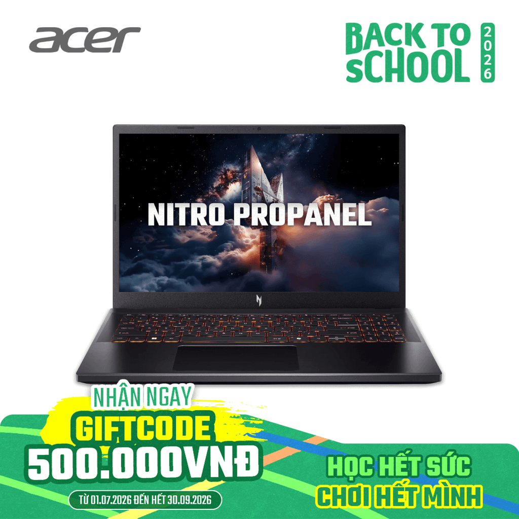 Laptop Gaming Acer Nitro ProPanel ANV15-42-R0QM (R5-7640HS | GeForce RTX™ 3050 6GB | 16GB | 512GB | 15.6' FHD 180Hz | Win 11)