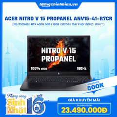 Laptop Gaming Acer Nitro V 15 ProPanel ANV15-41-R7CR (R5-7535HS | GeForce RTX™ 4050 6GB | 16GB | 512GB | 15.6' FHD 180Hz | Win 11)