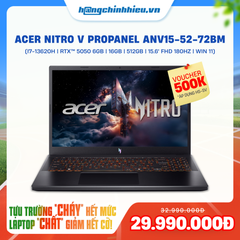 Laptop Gaming Acer Nitro V ProPanel ANV15-52-72BM (i7-13620H | GeForce RTX™ 5050 6GB | 16GB | 512GB |  15.6' FHD 180Hz | Win 11)