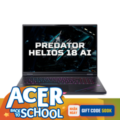 Laptop Gaming Acer Predator Helios 18 PH18-73-93P0 (Ultra 9 275HX | GeForce RTX™ 5080 16GB | 64GB | 3TB | 18' WQXGA 2K+ MiniLED 250Hz 100% DCI-P3 | Win 11)
