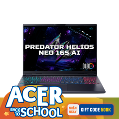 Laptop Gaming Acer Predator Helios Neo 16S AI PHN16S-71-95MS (Ultra 9 275HX | GeForce RTX™ 5070Ti 12GB | 64GB | 2TB | 16' 2K+ OLED 100% DCI-P3 | Win 11)