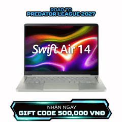 Laptop Acer Swift Air 14 SFA14-I31-34NF (Core 3 304 | 12GB | 512GB | Intel® Graphics | 14' WUXGA | Win 11)