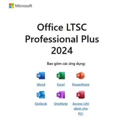 Phần mềm Office Microsoft LTSC Professional Plus 2024 (1 thiết bị/ Vĩnh viễn) (Office-Pro-2024)