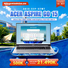 Laptop Acer Aspire Go 15 AG15-52P-52WT (Ultra 5 115U | 16GB | 512GB | Intel Graphics | 15.6' FHD | Win 11)
